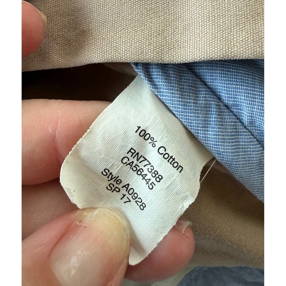 J.Crew The Sutton Summerweight Chino Pants Mens 38x33 Khaki Tan Cotton